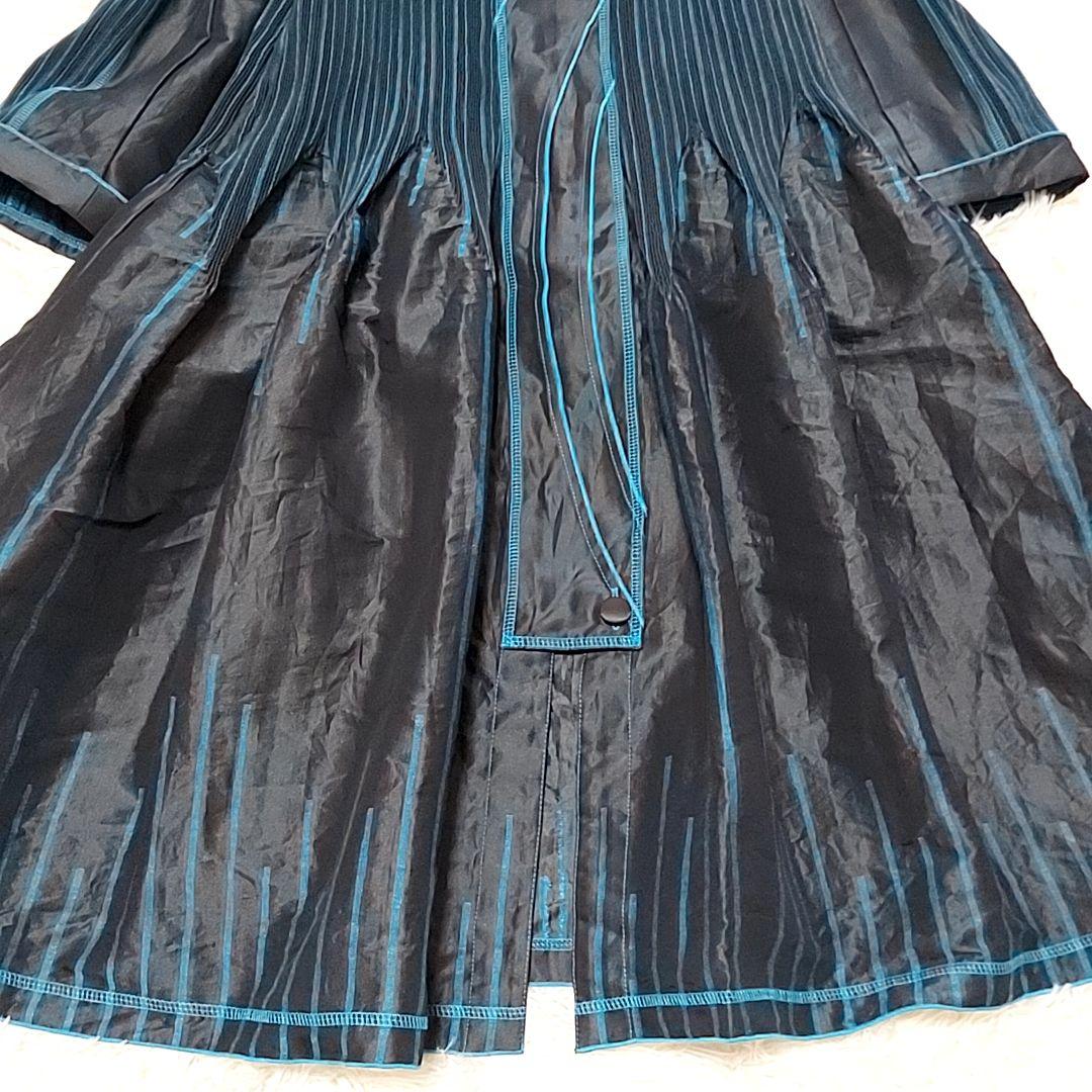 美品 エイココンドウ ストライプ ロングジャケット 42 日本製