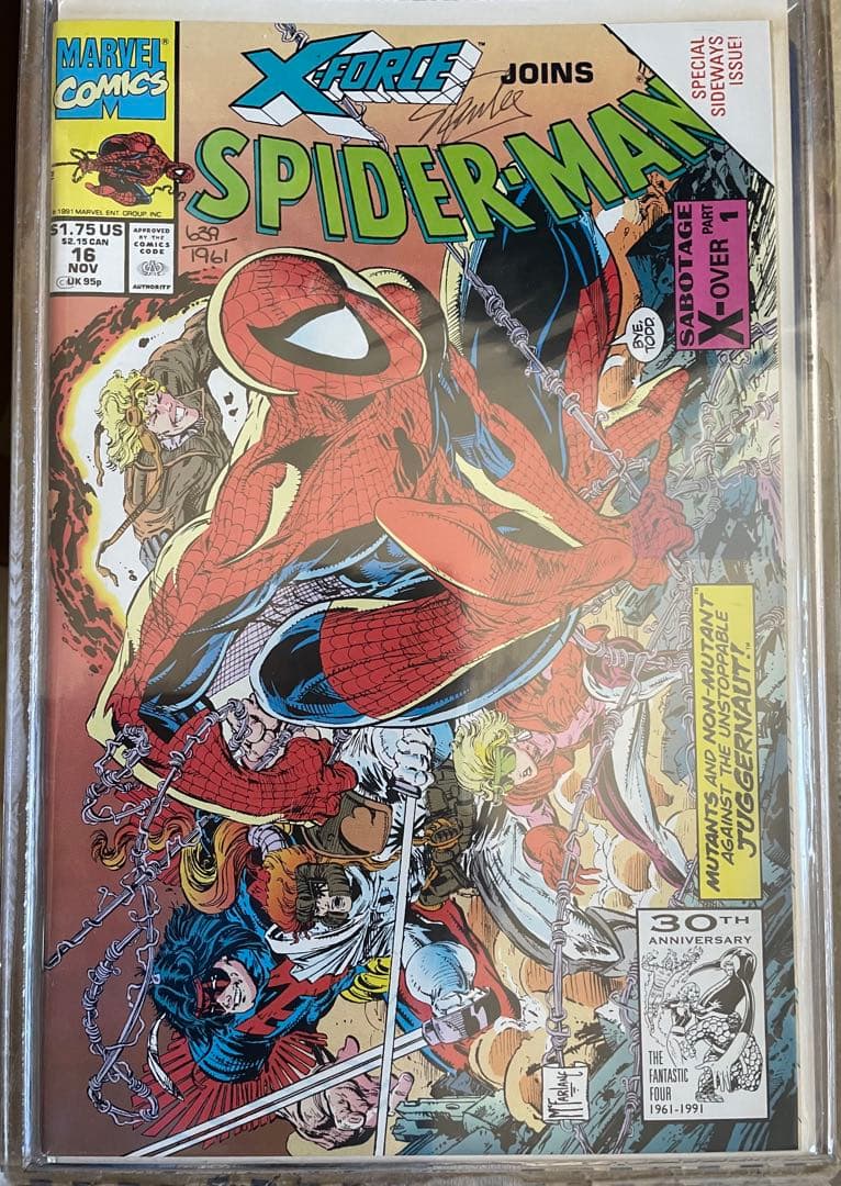Stan Lee直筆サイン スパイダーマン#16 Spiderman