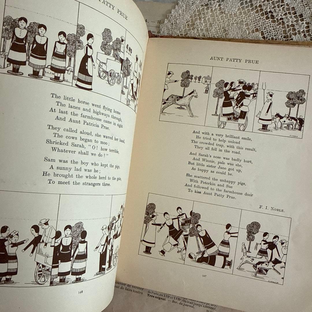 稀少アンティーク美しいヴィクトリアン絵本イギリス洋書　古書ジャンクジャーナル
