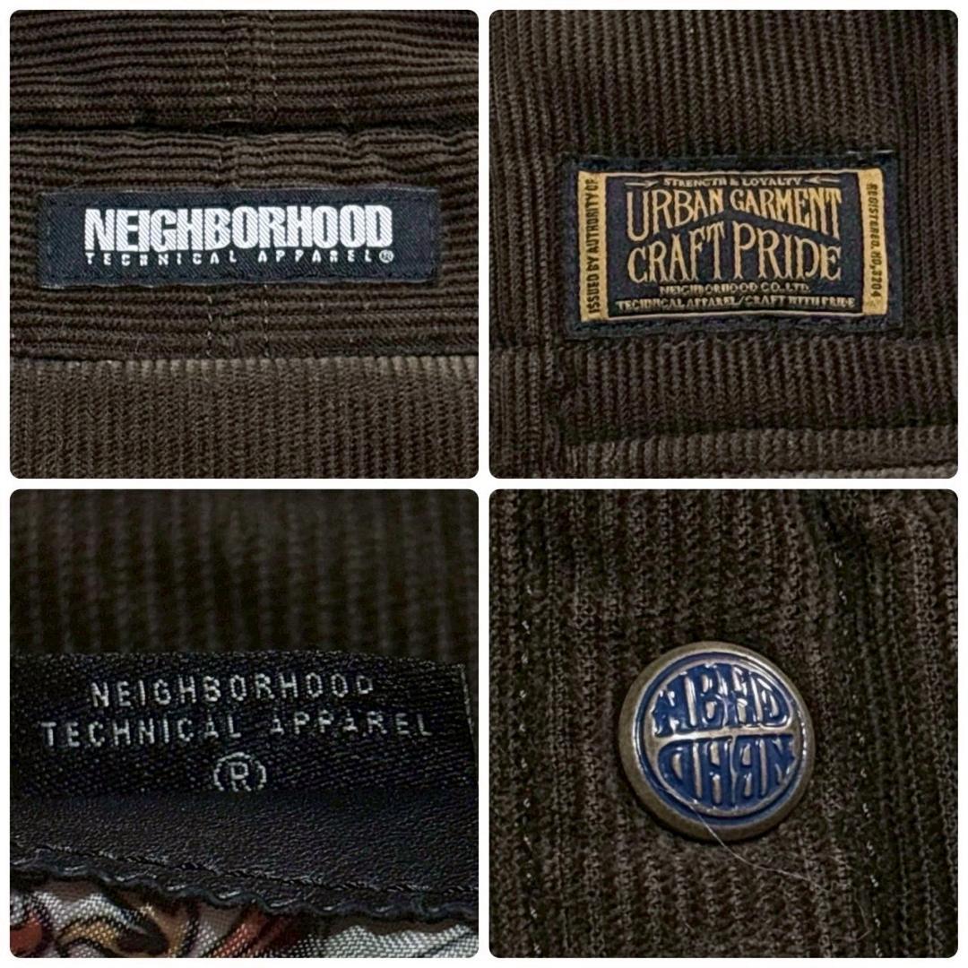 NEIGHBORHOOD　ダークブラウン コーデュロイ ベスト　S ダウン
