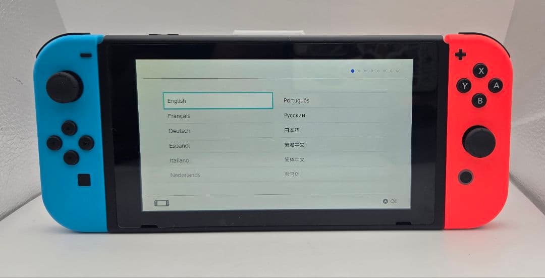 美品 Nintendo Switch 本体 ネオンブルー ネオンレッド 動作OK