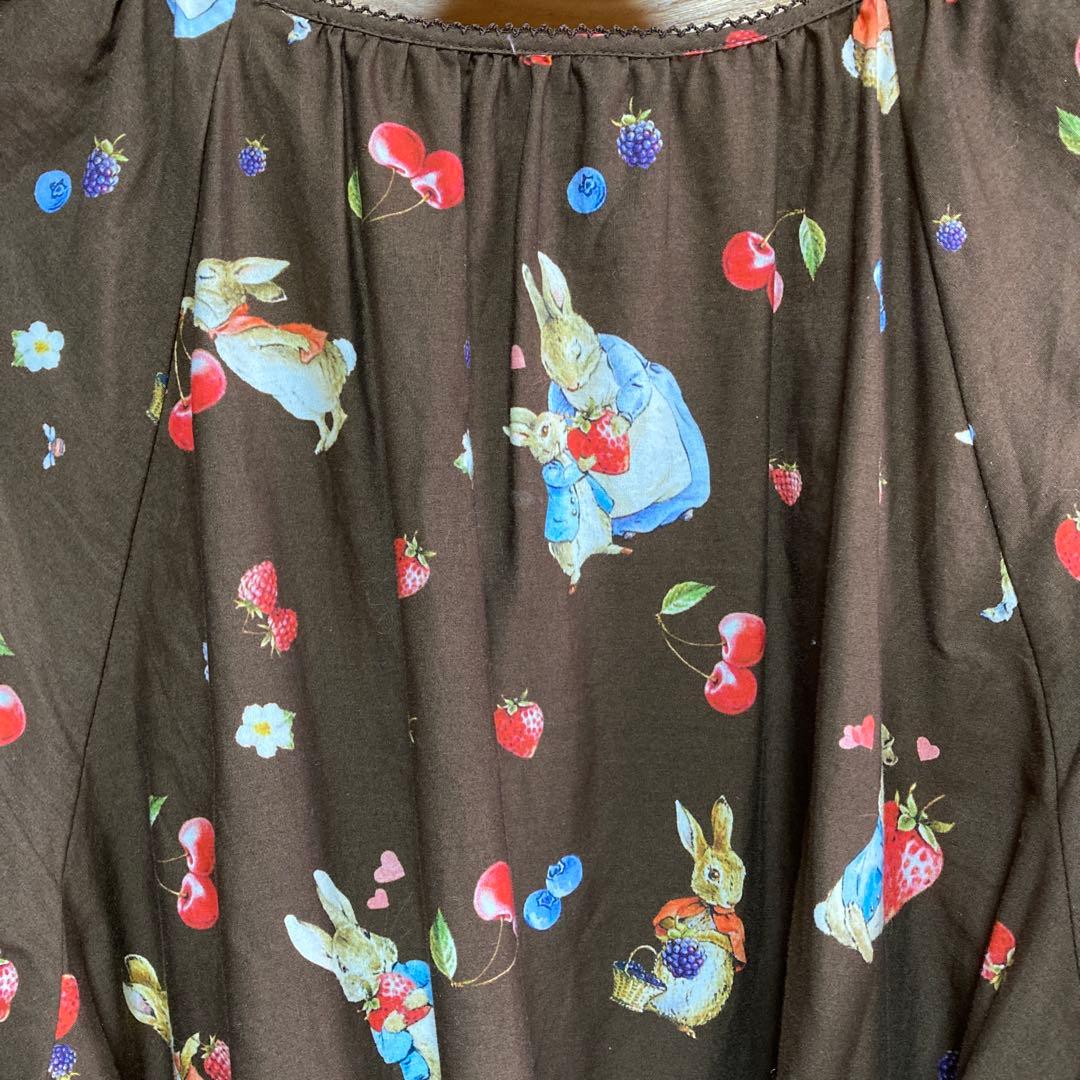 希少PINK HOUSE 美品✨　ピーターラビット　ワンピース　ブラウン