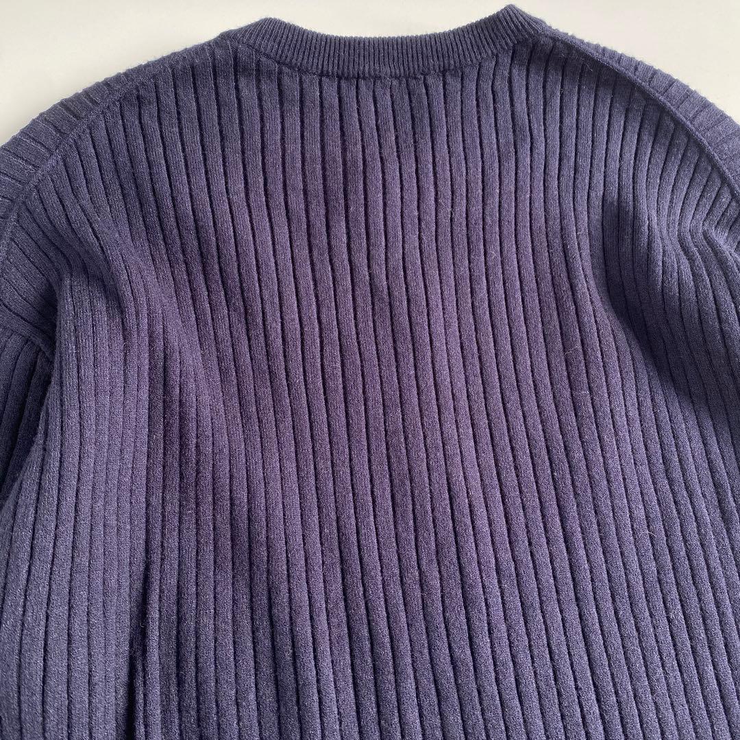 spick and span ヘンリーネックリブニットワンピース ネイビー 紺