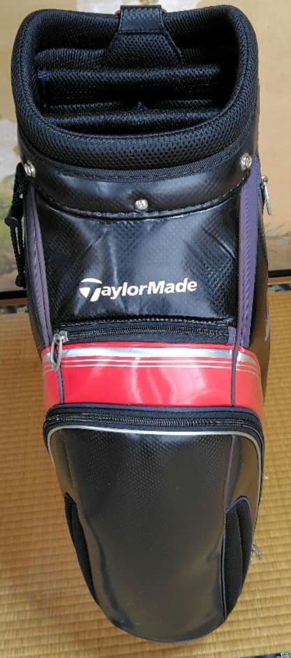【TaylorMade】キャディバッグ ブラック×レッド　中古良品