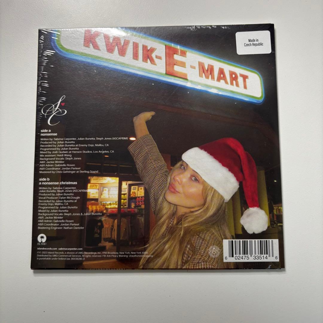 Sabrina Carpenter Nonsense レコード　新品未開封