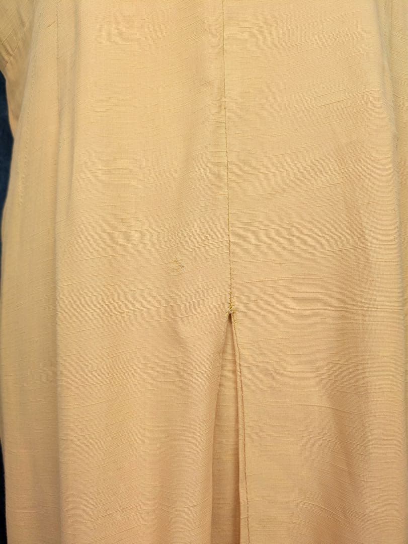 ワンピース 1940-50s Yellow french sleeve dress