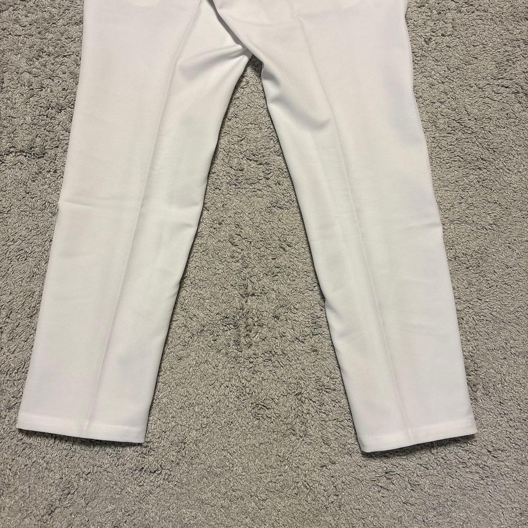 【美品】ジャックバニー バックロゴボトムス ゴルフウェア 白 6 ストレッチ