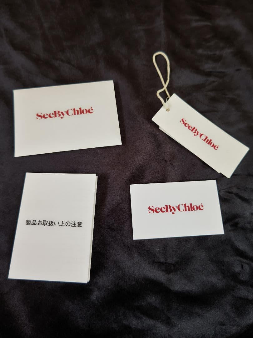 See by Chloé グレー レザーバッグ