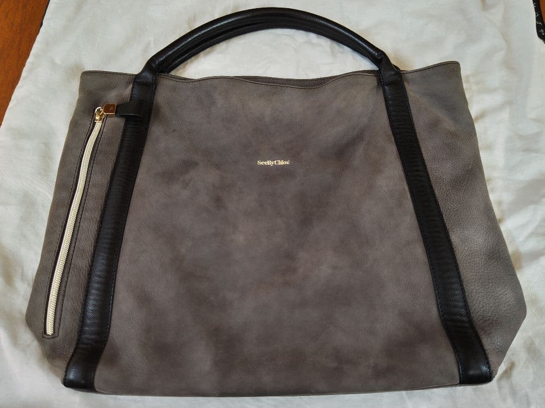 See by Chloé グレー レザーバッグ