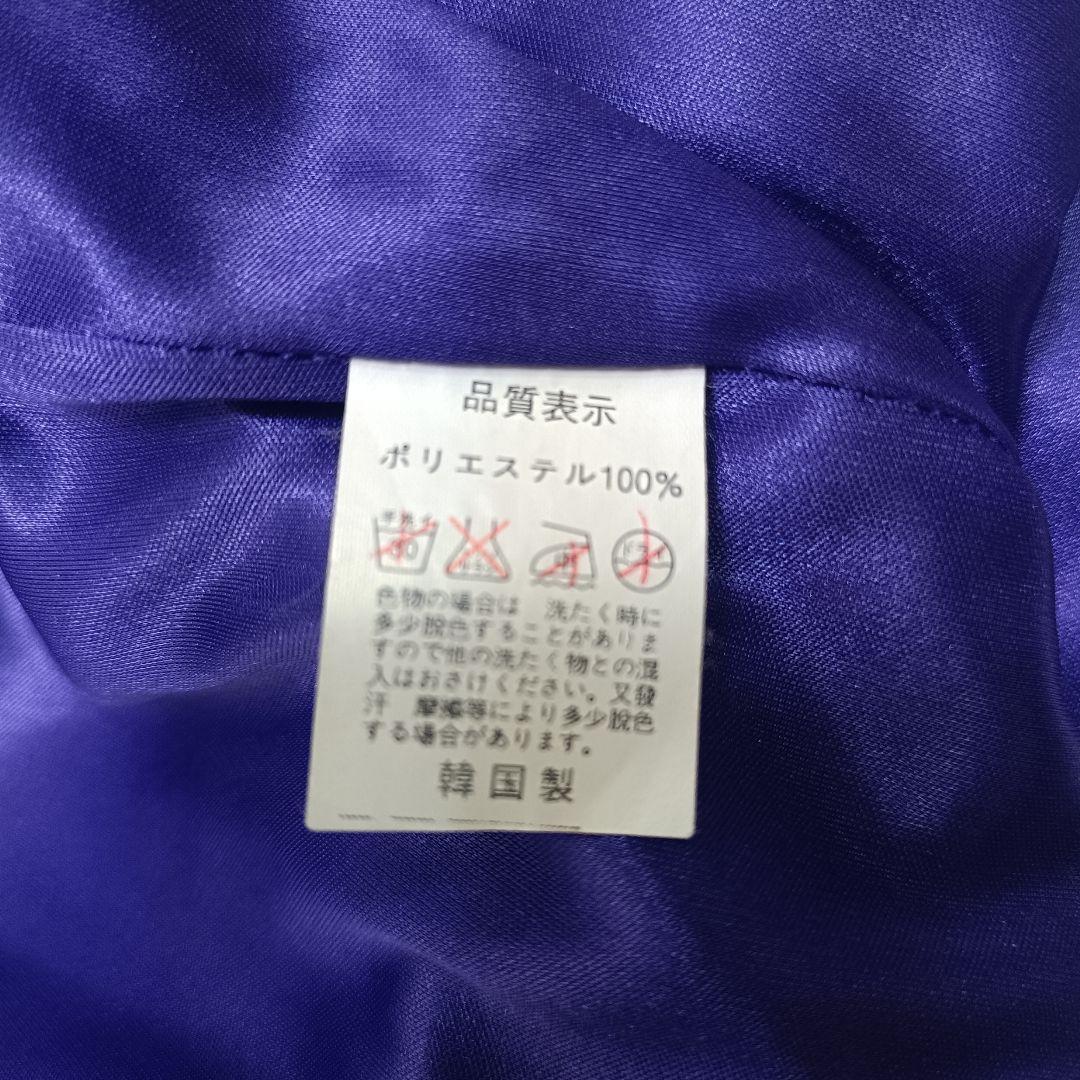 【ステージドレス】 スパンコール装飾シフォンロングドレス 社交ダンス 紫色d4