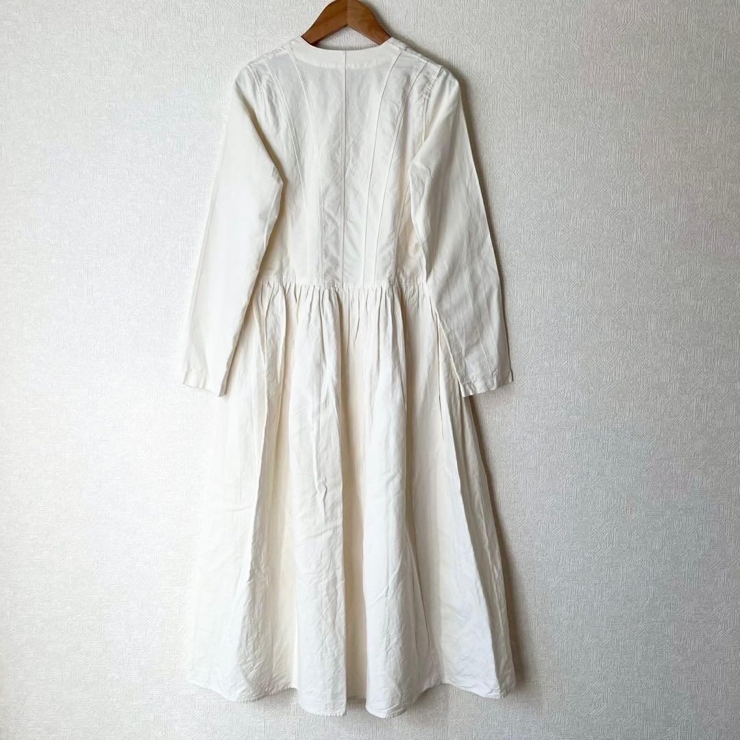 定価5万 SUSURI ステアーズドレス 先染めコットン 美濃和紙 ワンピース