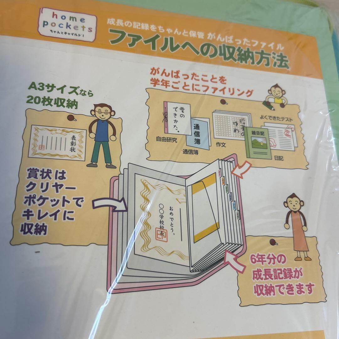【新品・３個まとめ売り】がんばったファイル OFP-502B#27（きみどり）
