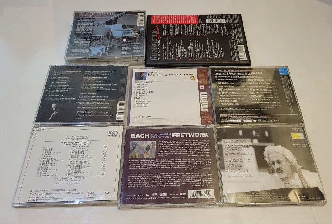 クラシックCD　グレン・グールド バッハ ゴールドベルク変奏曲 セット 8作品