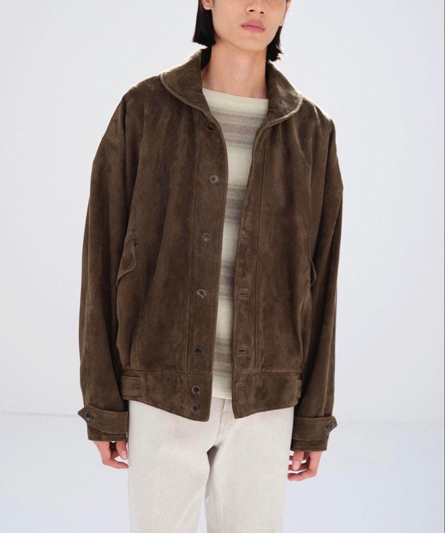 ジャケット・アウター AURALEE 26SS SILKY GRAIN SUEDE BLOUSON