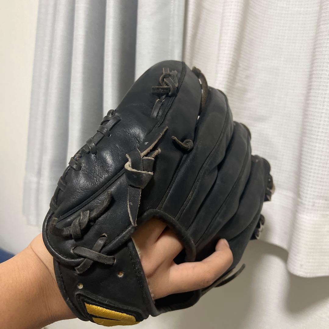✔*様 Mizuno 硬式野球グローブ 黒/金