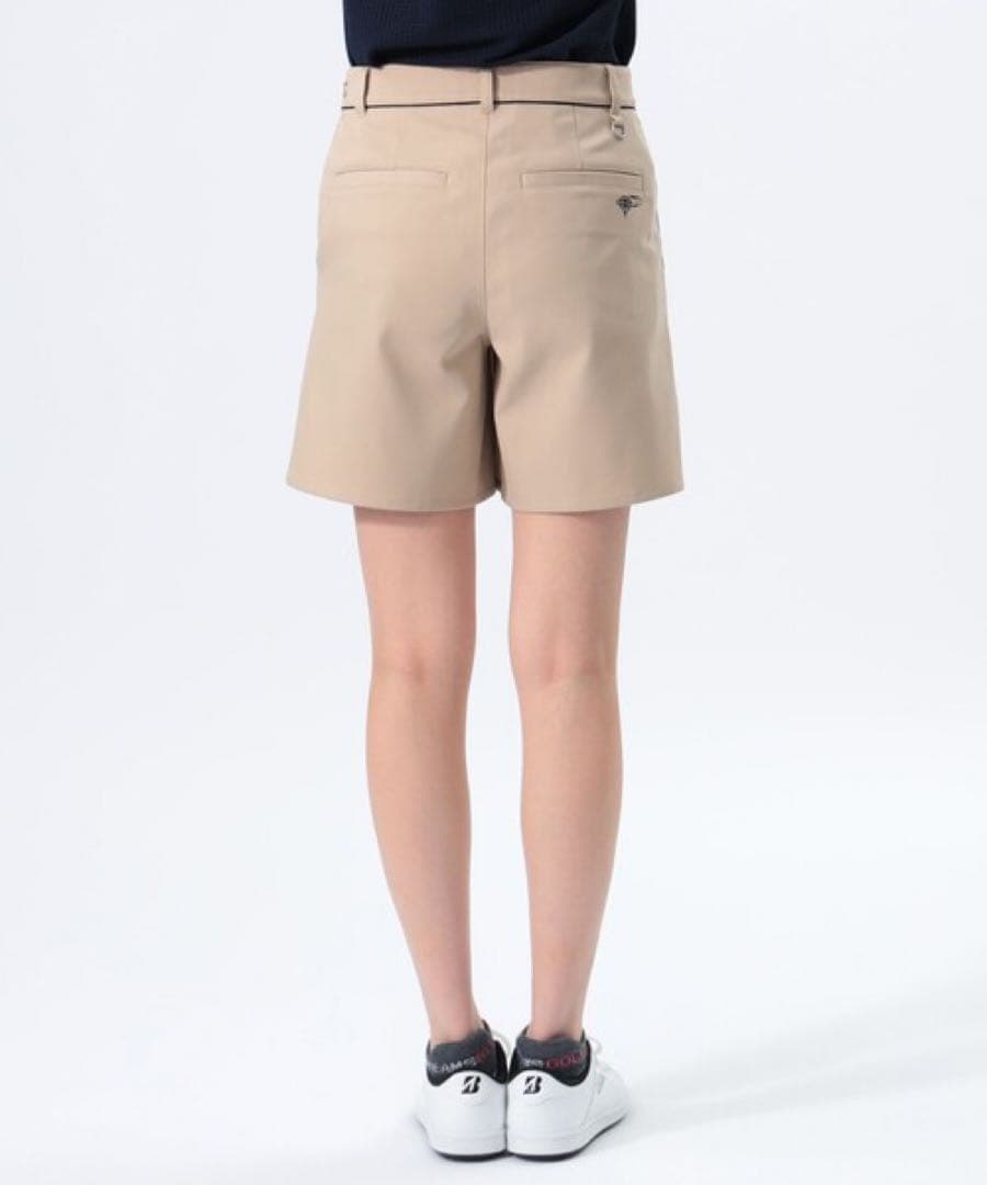 BEAMS GOLF ビームスゴルフ　プリーツ ラップキュロット　 S ベージュ