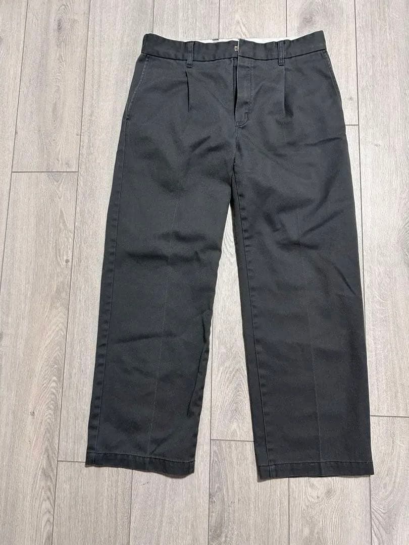 ワコマリア ディッキーズ 24FW Sチャコール PLEATEDTROUSER