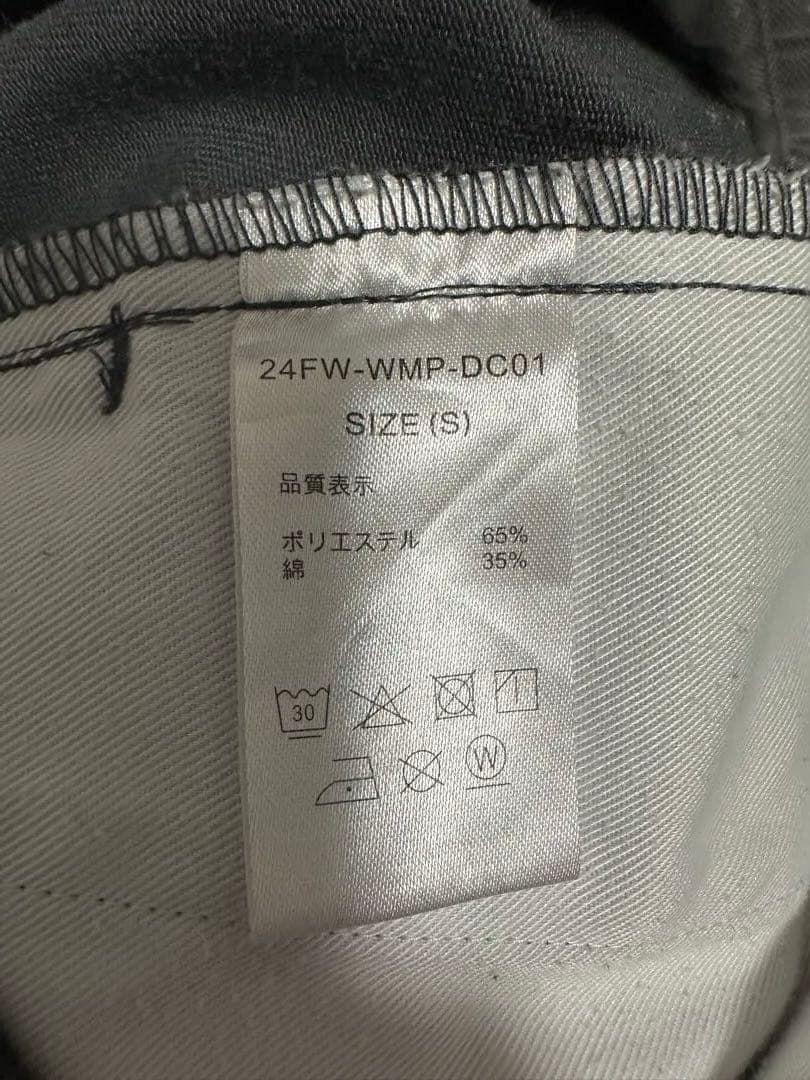 ワコマリア ディッキーズ 24FW Sチャコール PLEATEDTROUSER