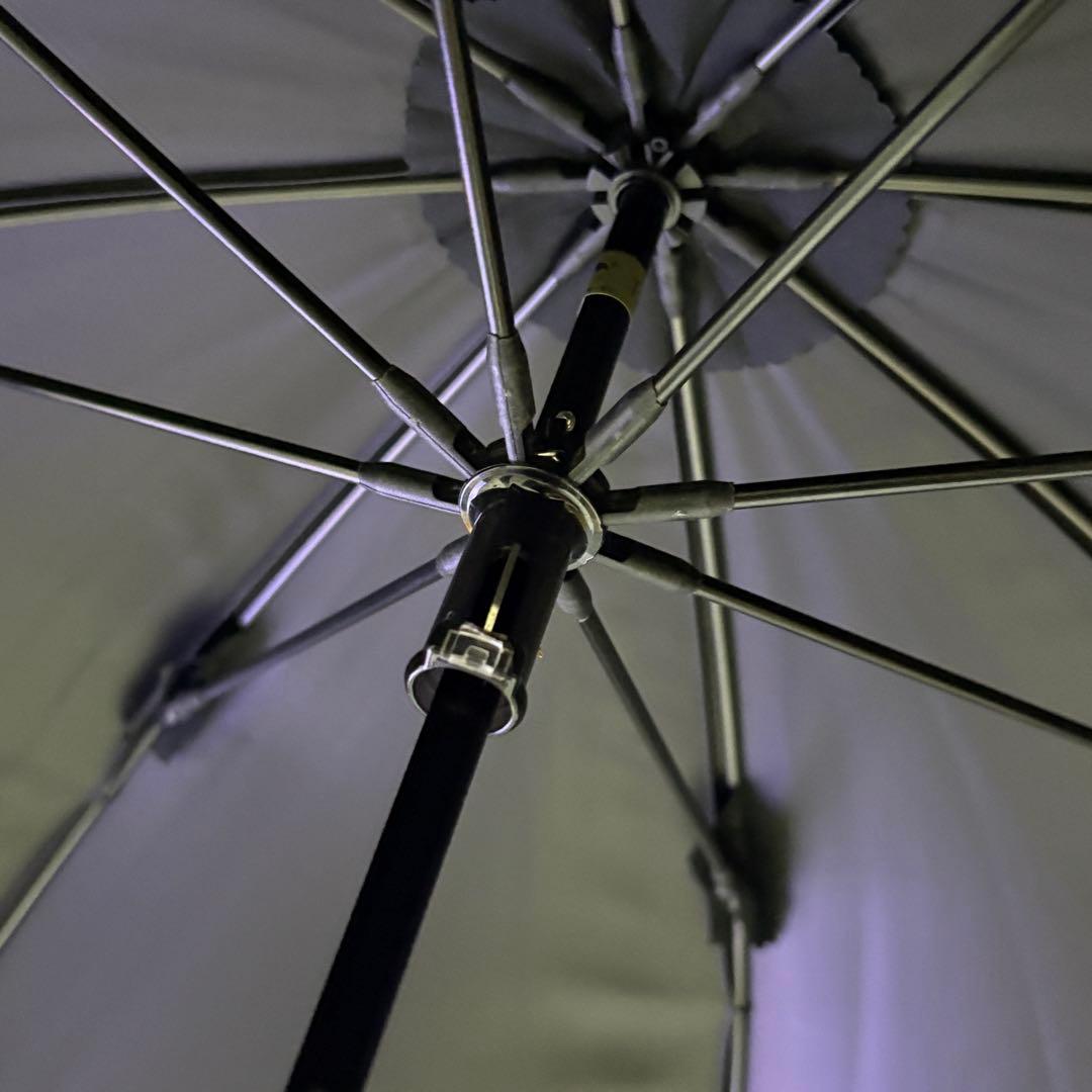 芦屋ロサブラン　日傘 UVカット フリル付き 100%完全遮光晴雨両用50cm黒