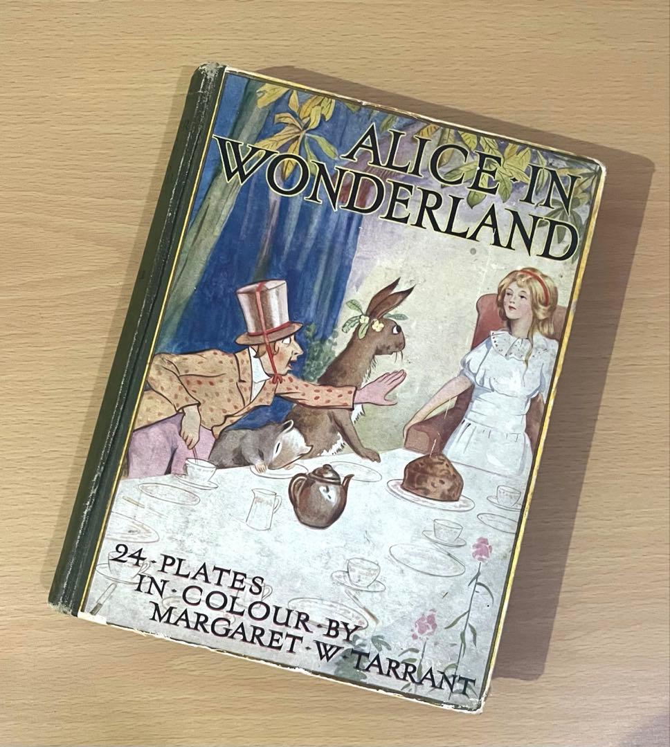 No.452アンティーク 洋書 古書 不思議の国のアリス マーガレット•タラント