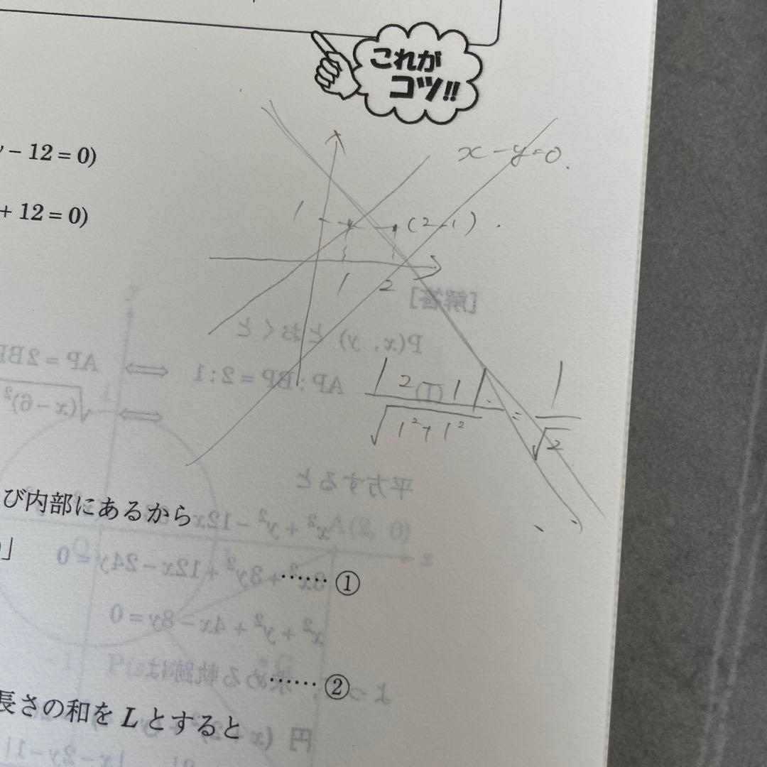 駿台　選抜理系数学（高2) テキスト•宿題プリント•テスト•板書セット