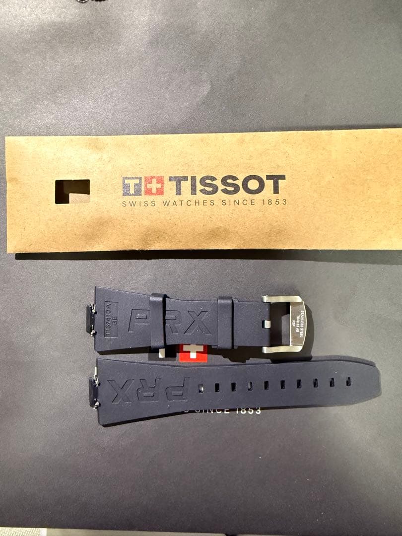 Tissot PRX ラバーベルト ステンレスバックル