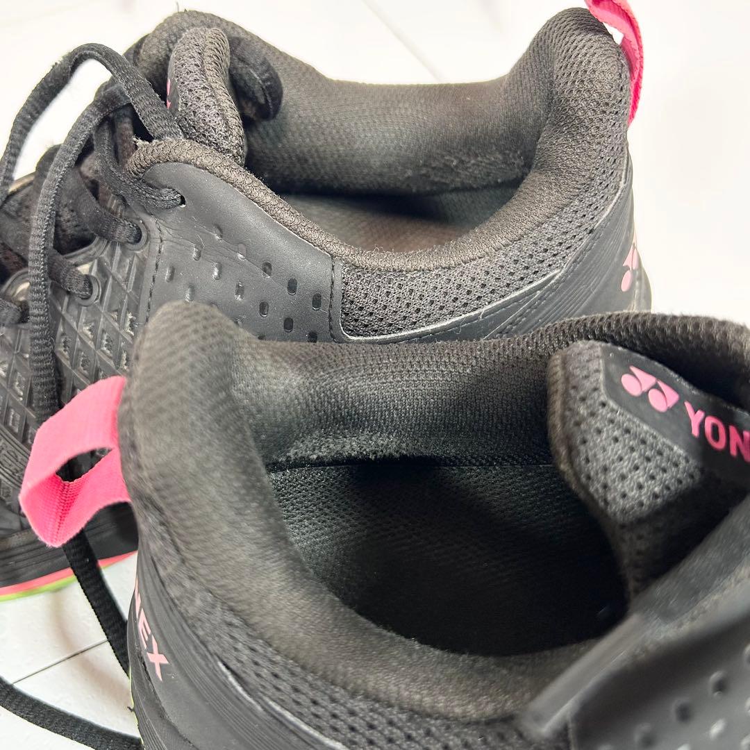 美品❗️YONEX テニスシューズ パワークッション　ソニケージ3MGC ブラック
