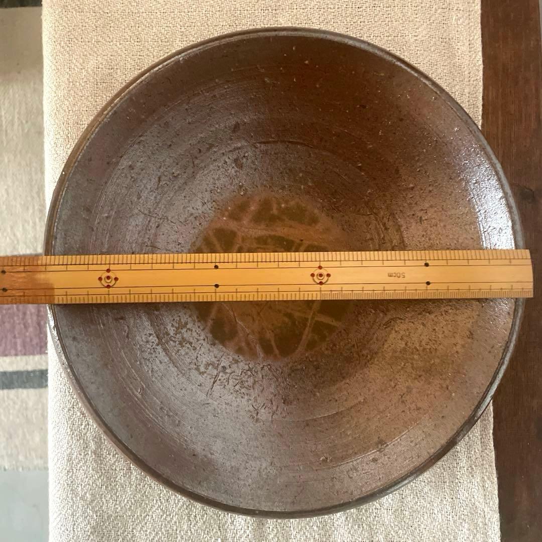 備前焼　丸皿