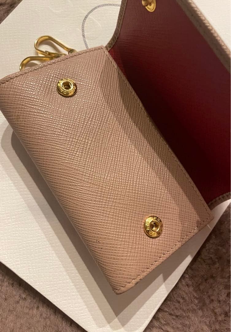 PRADA サフィアーノマルチカラー キーケース