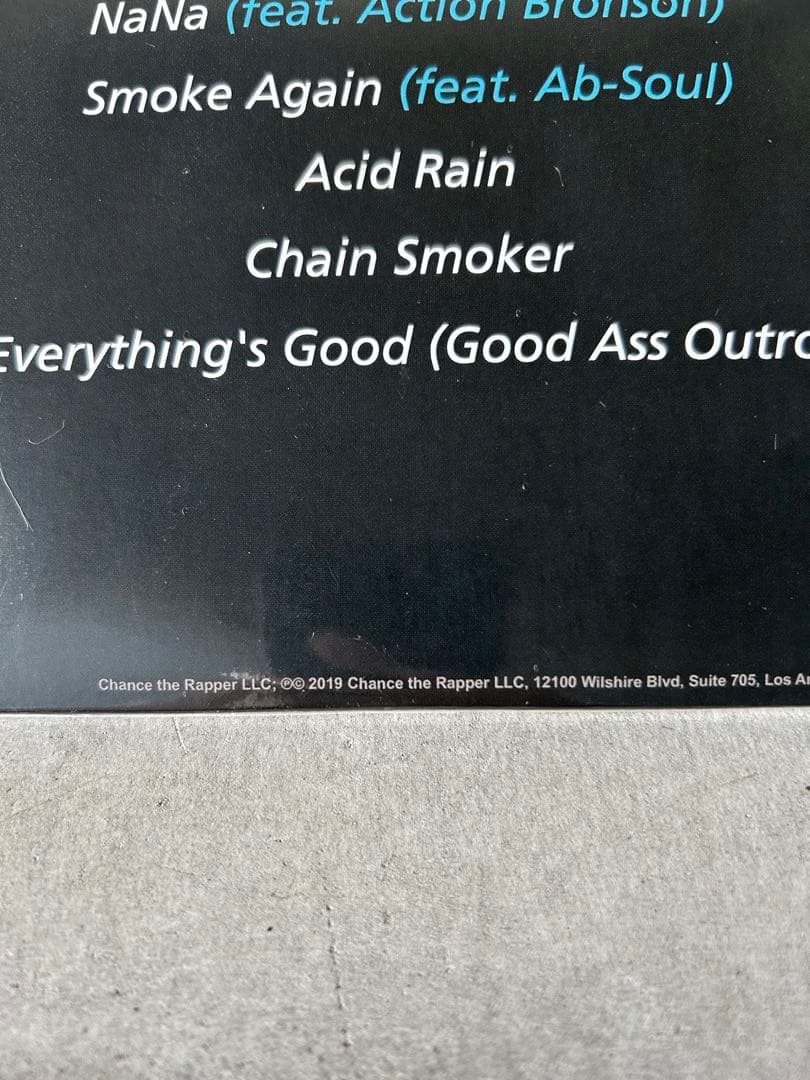 オフィシャル盤 Chance the Rapper ACIDRAP レコード