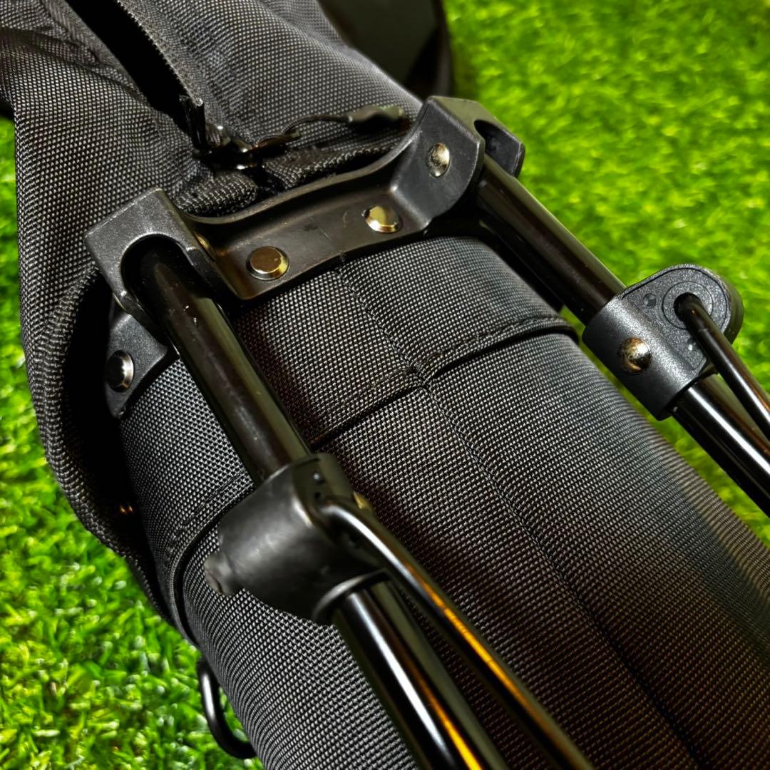 BEAMS GOLF クラブケース スタンド付き キャディバッグ ブラック