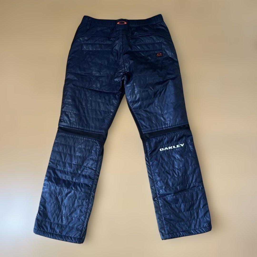 Oakley ネイビー キルティングパンツ Lサイズ