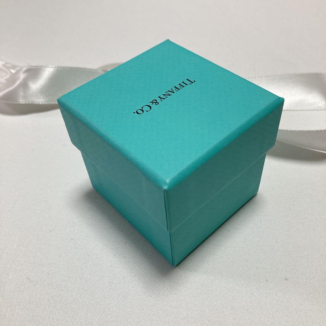 美品　ティファニー　リングケース　指輪入れ　空箱　リボン付き　ブルーボックス　A