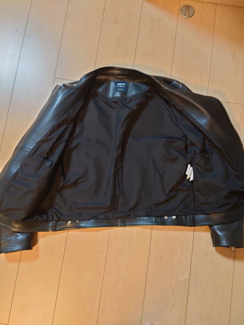 【美品】エンメティ　ジョセフ　50 レザー　ライダースジャケット　黒