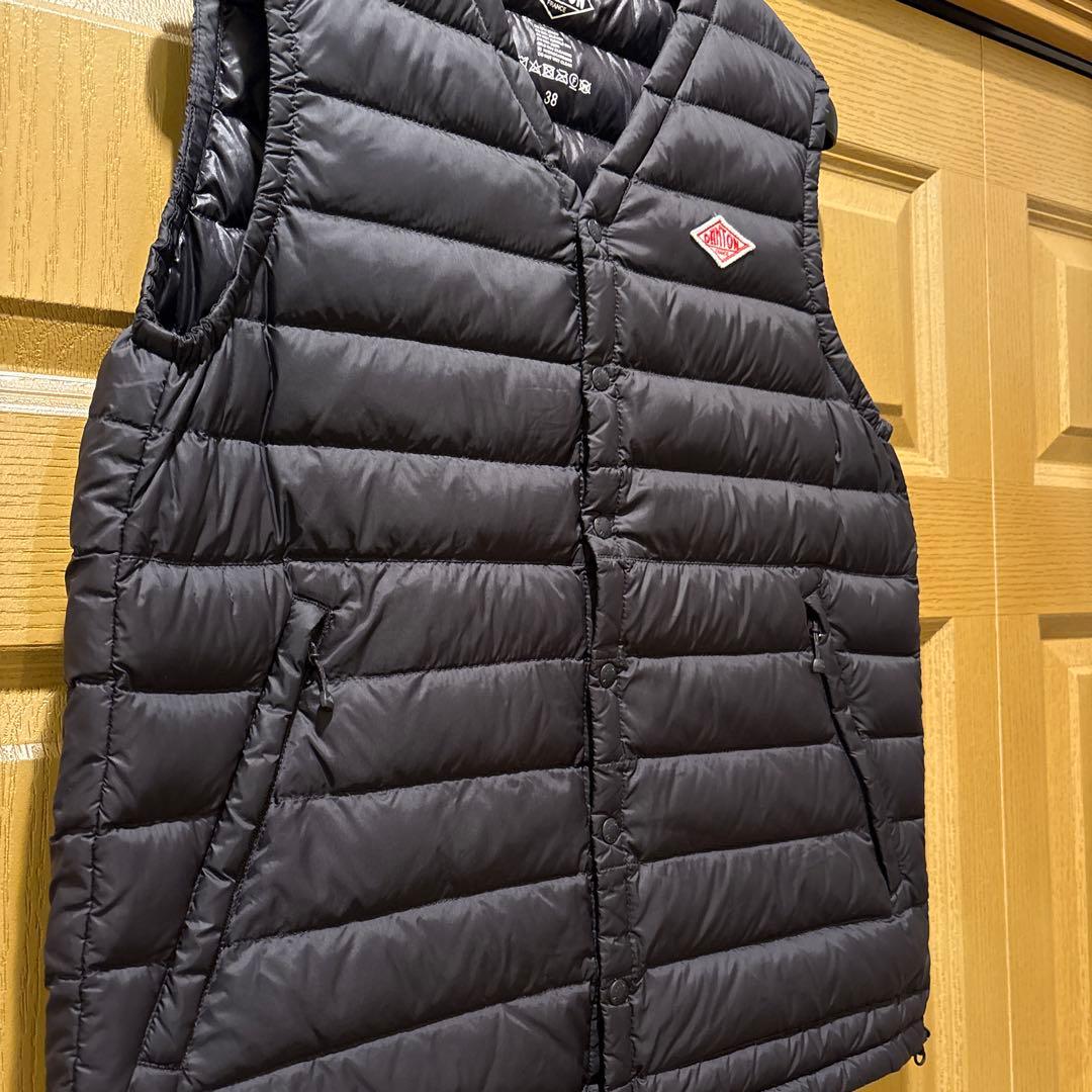 美品!DANTONダントン インナーダウンベスト 38 黒