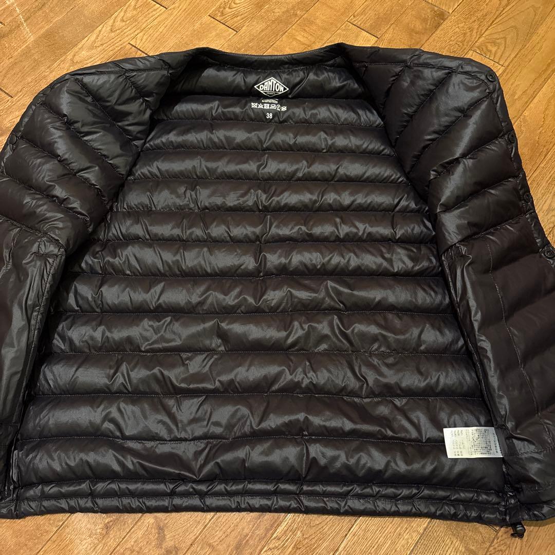 美品!DANTONダントン インナーダウンベスト 38 黒