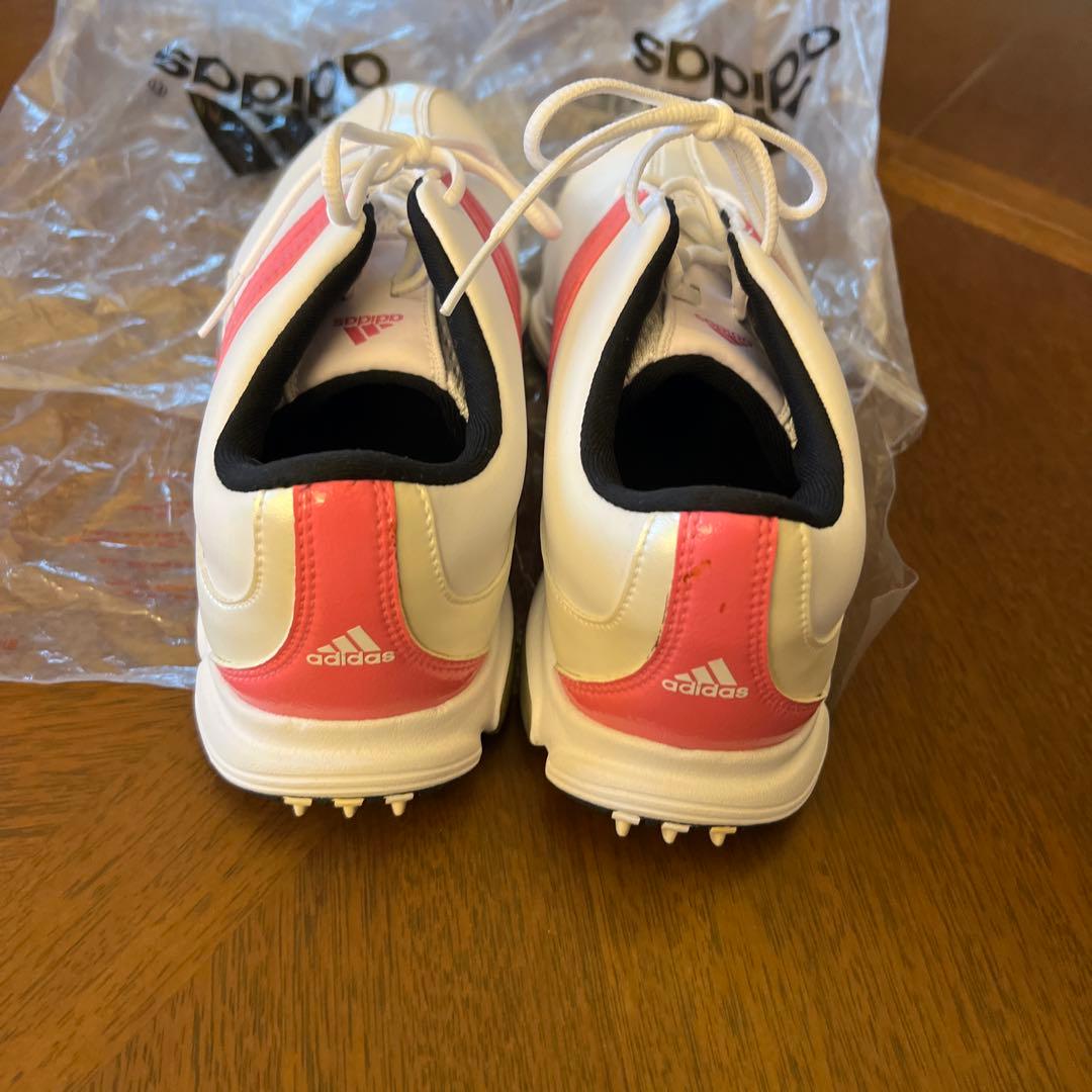 adidas ゴルフシューズ ホワイト/ピンク