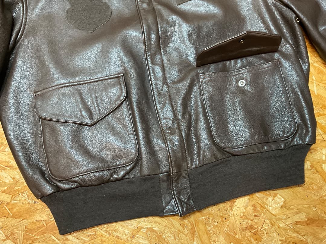 ビッグサイズ SADDLERY COOPER ゴートスキン A-2 46R