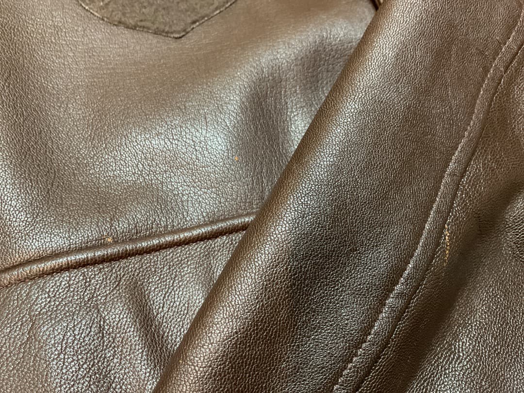 ビッグサイズ SADDLERY COOPER ゴートスキン A-2 46R