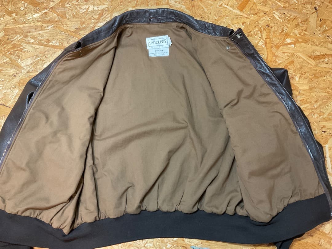 ビッグサイズ SADDLERY COOPER ゴートスキン A-2 46R