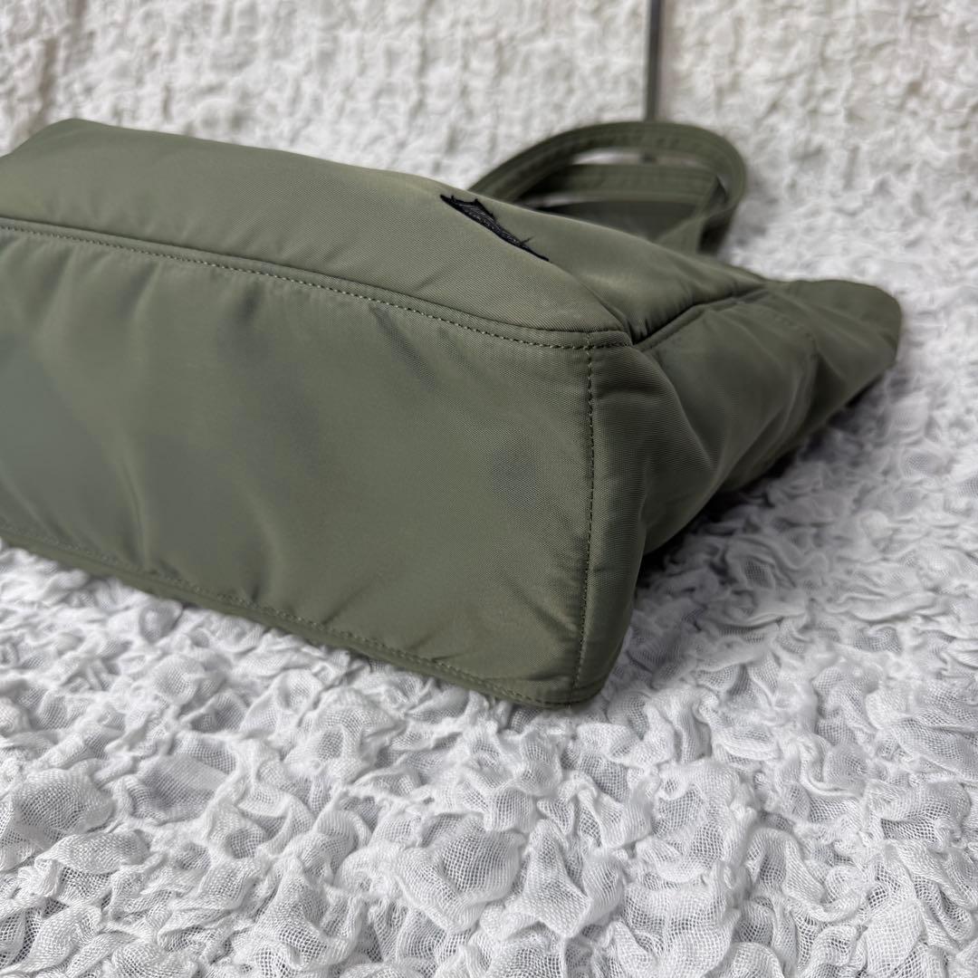 PORTER CREAM トートバッグ　カーキ　グリーン　ナイロン　ポーチ付き