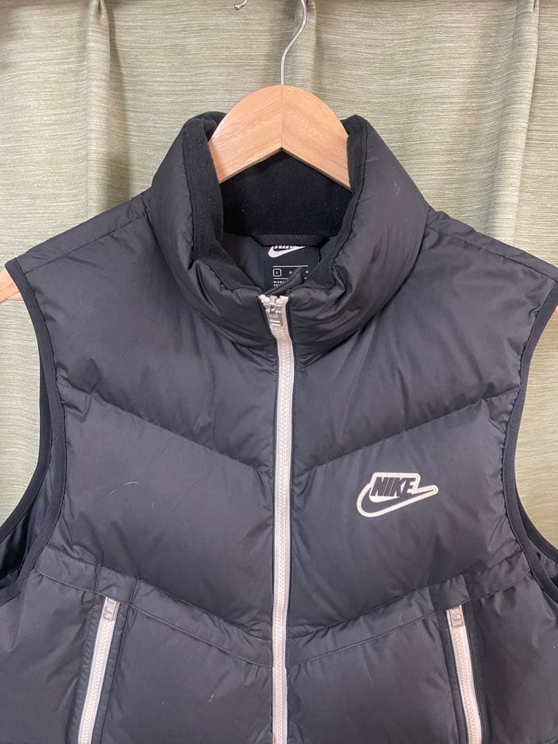 Nike ブラック ダウンベスト Lサイズ ナイキ NIKE ダウンベスト