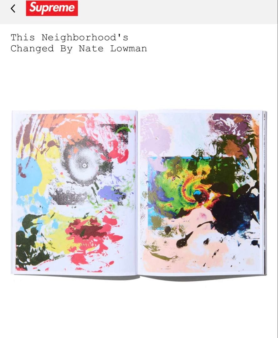 アート・デザイン・音楽 Supreme Book by Nate Lowman