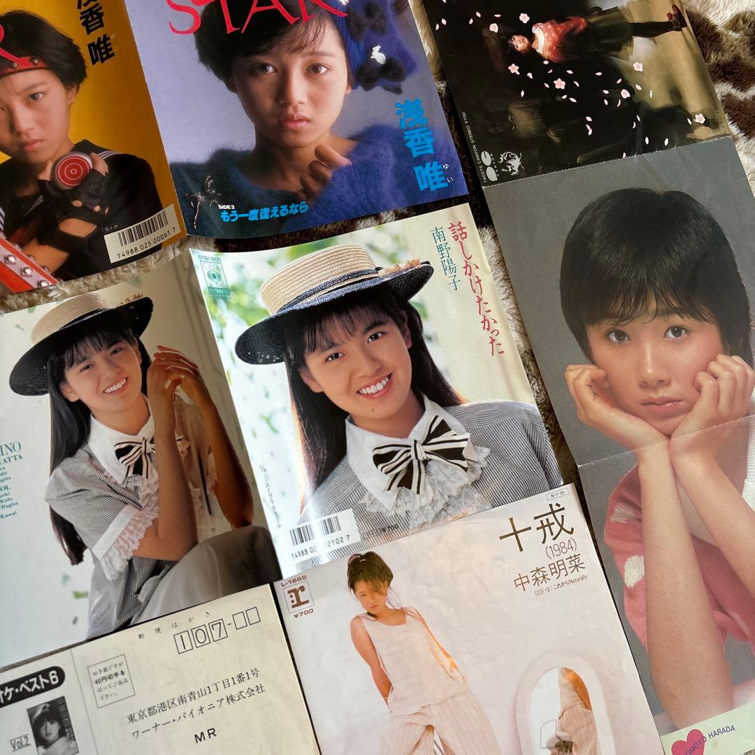80年代アイドル／松田聖子／中森明菜／中山美穂／南野陽子／浅香唯／レコード／美盤