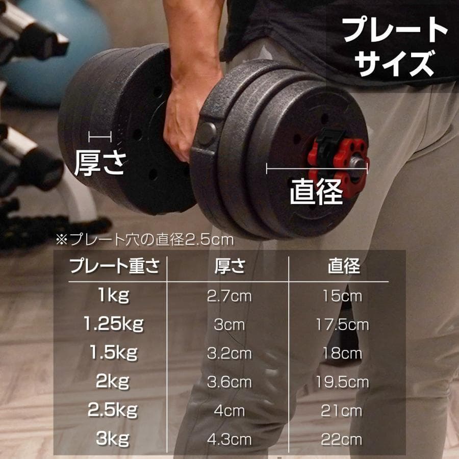 北海道専用ダンベル 可変式 20kgx2個40kgR2512多機能2個セット
