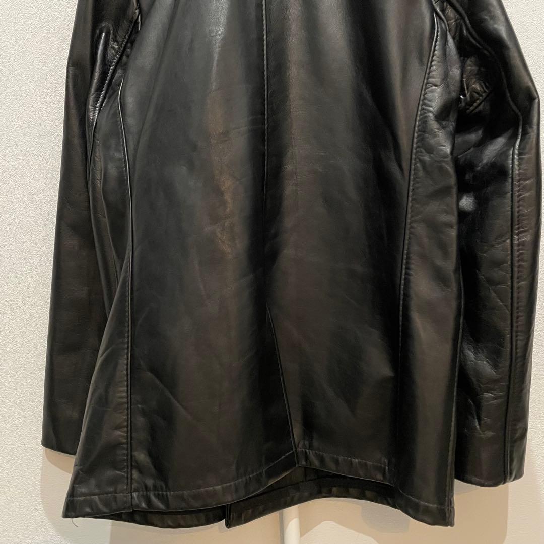 SCHOTT カーコート　レザーPコート　カウハイド　USA製　サイズ38