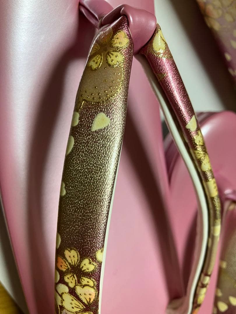 和装用バッグと草履セット 花柄 ピンク