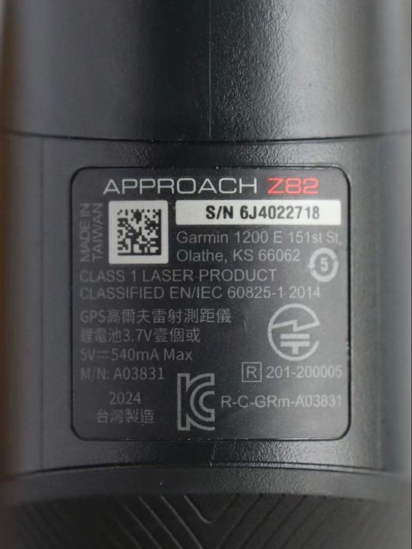 【美品・動作確認済】Garmin Approach Z82 レーザー距離計