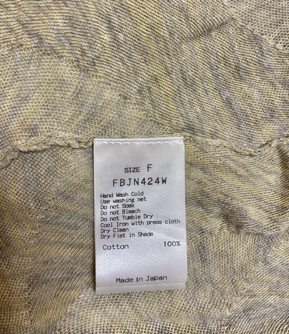 FUGA FUGA　コットンニットワンピース　未使用近　佐藤繊維