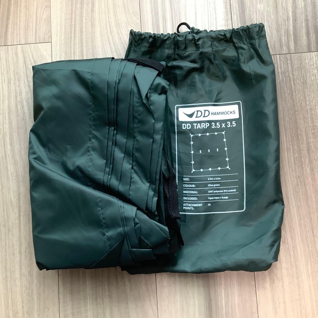 未使用 DD TARP タープ 3.5 x 3.5 オリーブグリーン